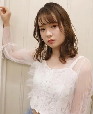 ミディアム Ebihara Satomiのヘアスタイル