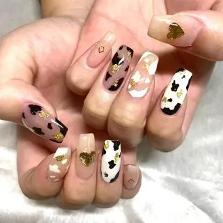 ロング カラー パーマ ヘアアレンジ メンズ キッズ ネイル マツエク・マツパ アイブロウ 今福鶴見ネイル 8(エイト)のネイルデザイン