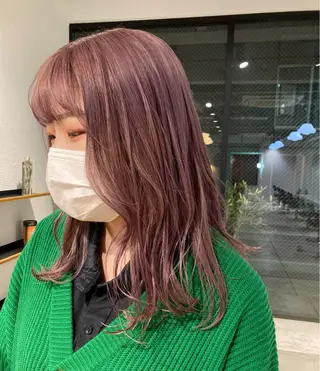 ロング カラー Chlan岡本 坂本のヘアスタイル