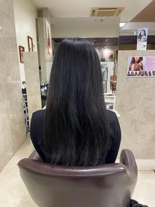 セミロング 縮毛・酸性ストレート 特化のヘアスタイル