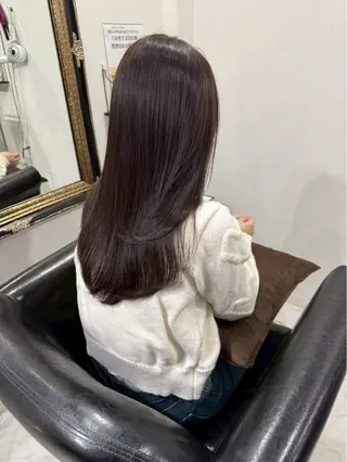 ロング 市川 陽菜のヘアスタイル