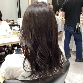 ミディアム カラー ヘアアレンジ/柔らか 艶カラー/AKARIのヘアスタイル