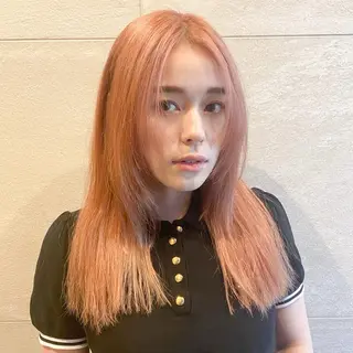 セミロング カラー ハッシュカット/艶感 カラー/ユウキ✨のヘアスタイル