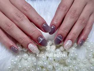 ネイル kao nail マグネット/長さだしのネイルデザイン