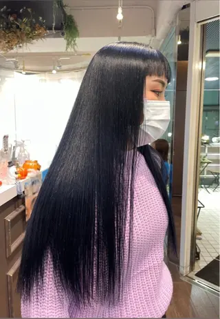 ロング Rei/ 縮毛矯正/ ハイライトカラー募集のヘアスタイル