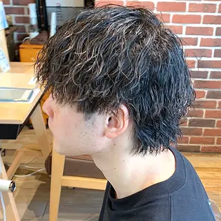 ショート パーマ メンズ メンズパーマ&メンズ 縮毛矯正/平野/渋谷のヘアスタイル