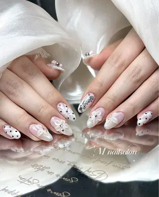 ネイル M🌷nail 長さだし専門店のネイルデザイン