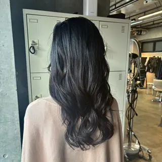 セミロング ヘアアレンジ 透明感カラー/赤み消 しカラー/もものヘアスタイル