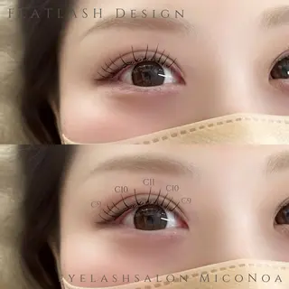 マツエク・マツパ MicoNoa Asamiのマツエク・マツパデザイン