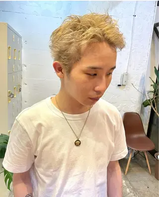 メンズ 🎀艶ハイトーン特化 🎀セナのヘアスタイル