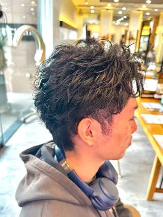 パーマ RICHAIR 長嶺旬佑のヘアスタイル