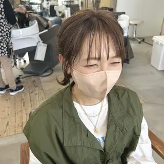 ミディアム 綿貫 美雪のヘアスタイル