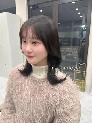 ミディアム カラー ヘアアレンジ 加藤あいり／大人 可愛いモテカラー♡のヘアスタイル