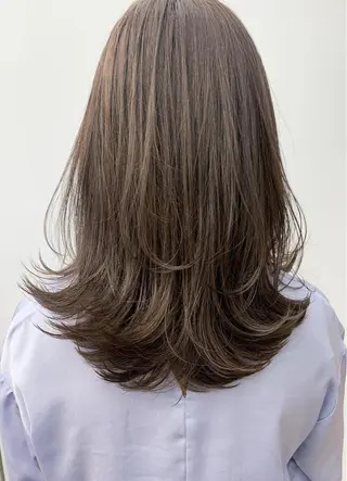 ミディアム カラー 縮毛矯正×髪質改善 店長　DAITOのヘアスタイル
