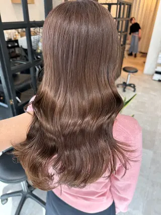 ミディアム ✨透明感カラー/縮毛 恵比寿HAYATO✨のヘアスタイル