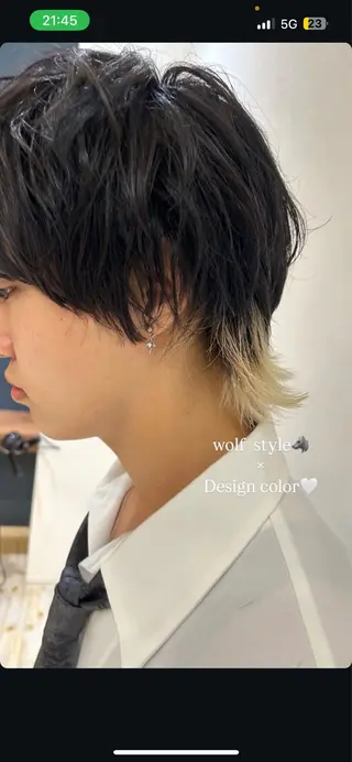 メンズ そら୨୧˖men's /デザインカラーのヘアスタイル