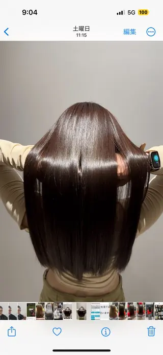 ロング 【20代ダメージ毛に 髪質改善】のヘアスタイル