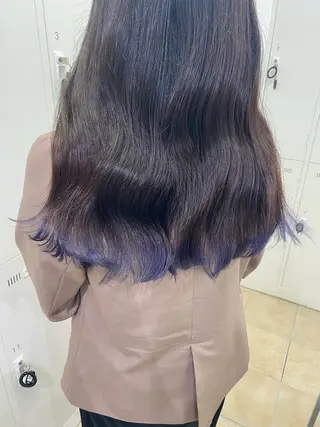 ロング カラー ハードパーマ Rico💜のヘアスタイル