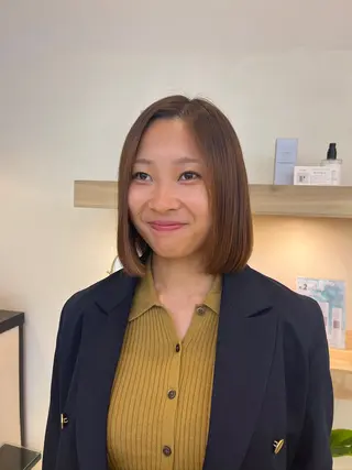 ショート カラー 暖色カラー🍒スパ/ canna‎🤎のヘアスタイル