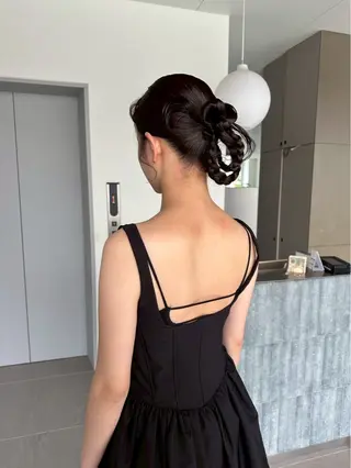 ヘアアレンジ レイヤーカット🐩 透明感カラー モカのヘアスタイル