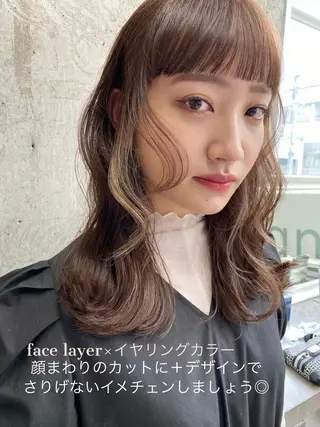 ロング カラー Pia ツボイ ケイタのヘアスタイル