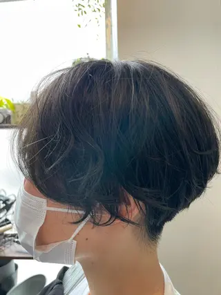 ショート カラー ブリーチなし透明感 タケザワミキのヘアスタイル