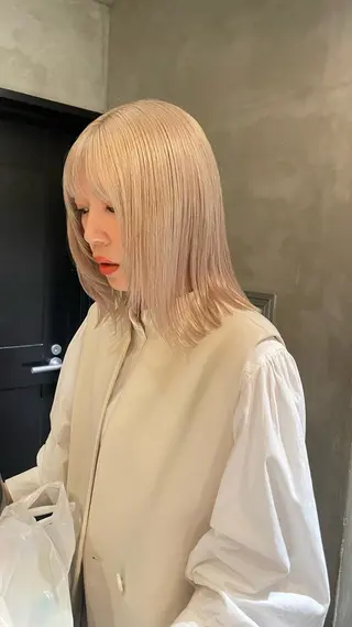 ミディアム カラー 🍃透明感/デザイン 店長MASARU🍃のヘアスタイル