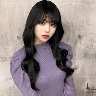 ロング カラー SHURI❤️🔥 中/韓mix ♡のヘアスタイル