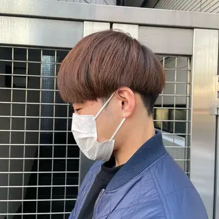 ショート カラー メンズ 【メンズ縮毛矯正】 田中秀斗のヘアスタイル