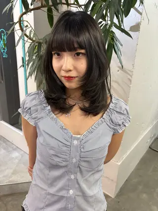 ロング ハイトーン レイヤー🎀meiのヘアスタイル