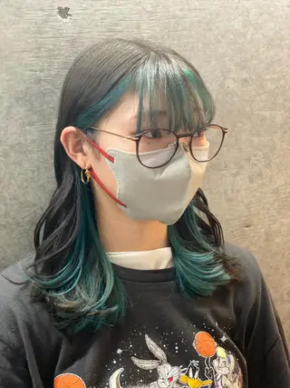 ミディアム カラー 原宿アンリ 山下卓也のヘアスタイル