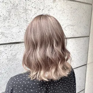 セミロング カラー 💓シールエクステ ルミエールのヘアスタイル