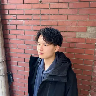 ショート パーマ メンズ 【メンズパーマ特化】 🍏網中勇喜のヘアスタイル