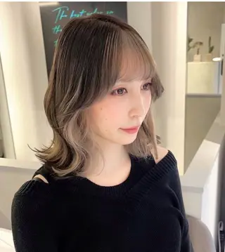 ミディアム ハイトーン×似合わせ Shoseiのヘアスタイル