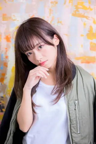 ミディアム カラー パーマ セミロング ヘアアレンジ 前田 裕介のヘアスタイル