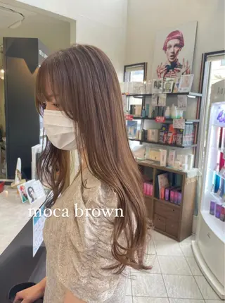 ロング カラー コレットヘアー 田中アヤノのヘアスタイル