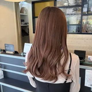 ロング カラー スナコザワ レナのヘアスタイル