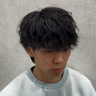 パーマ メンズ 毛流れ/シャドウ 🇰🇷AYATOのヘアスタイル
