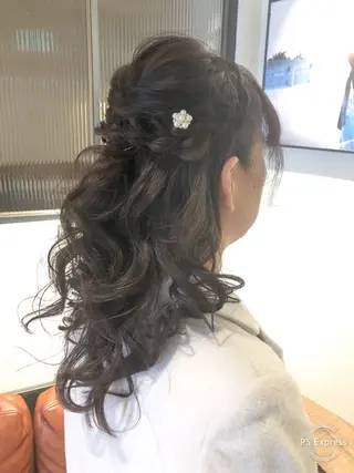 ロング ヘアアレンジ レイヤー×ヘッドスパ *保田遥*のヘアスタイル