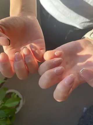 ショート カラー ネイル Nailsalon Calmeのネイルデザイン