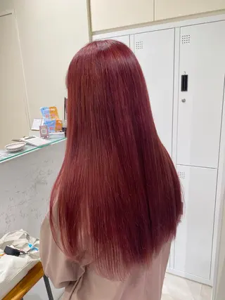 ロング カラー 暖色カラー /ヘアアレンジ/花鈴のヘアスタイル
