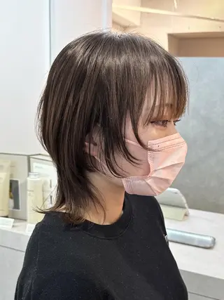 ミディアム カラー ハイトーンショート 特化吉田義隆のヘアスタイル