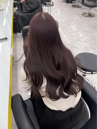 ロング まろっと艶感ブラウン ベージュ🤍まなかのヘアスタイル