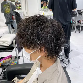 ショート カラー パーマ ヘアアレンジ メンズ キッズ ネイル マツエク・マツパ アイブロウ ✂️メンズカット ひろき✂️のヘアスタイル