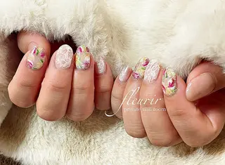 ネイル フルリール 【プライベートサロンのネイルデザイン