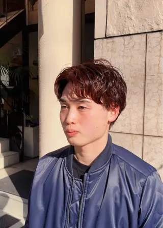 ショート カラー メンズ 山口 陸のヘアスタイル