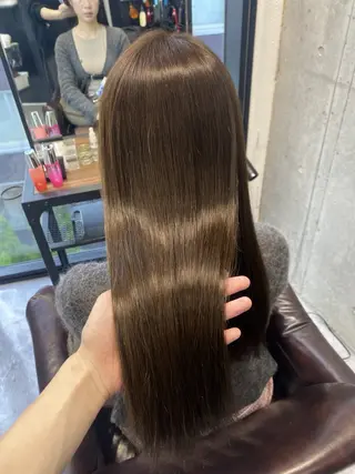 ロング カラー 韓国/ワンホンヘア 髪質改善/MaCoのヘアスタイル