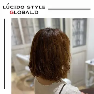 ミディアム パーマ ✂︎ショート、ボブ、 レイヤー🩵YUMIのヘアスタイル