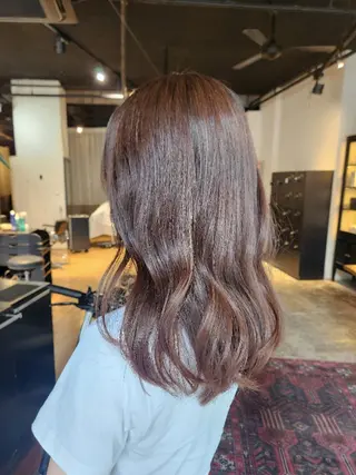 セミロング カラー ハヤシ マユ ✂ 府中美容室のヘアスタイル
