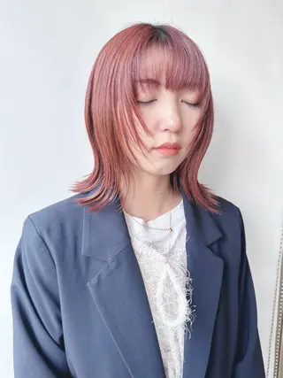 セミロング ボブ/ゆるふわ ボブパーマ/とういのヘアスタイル